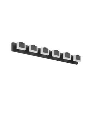 6 Light LED Modern Bathroom Vanity Light Fixture Acrylic Vanity Lights