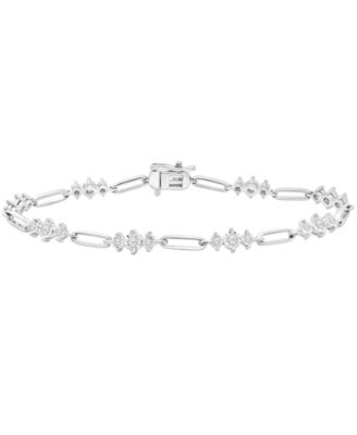 Diamond Bracelet (1/2 ct. t.w.) in Sterling Silver