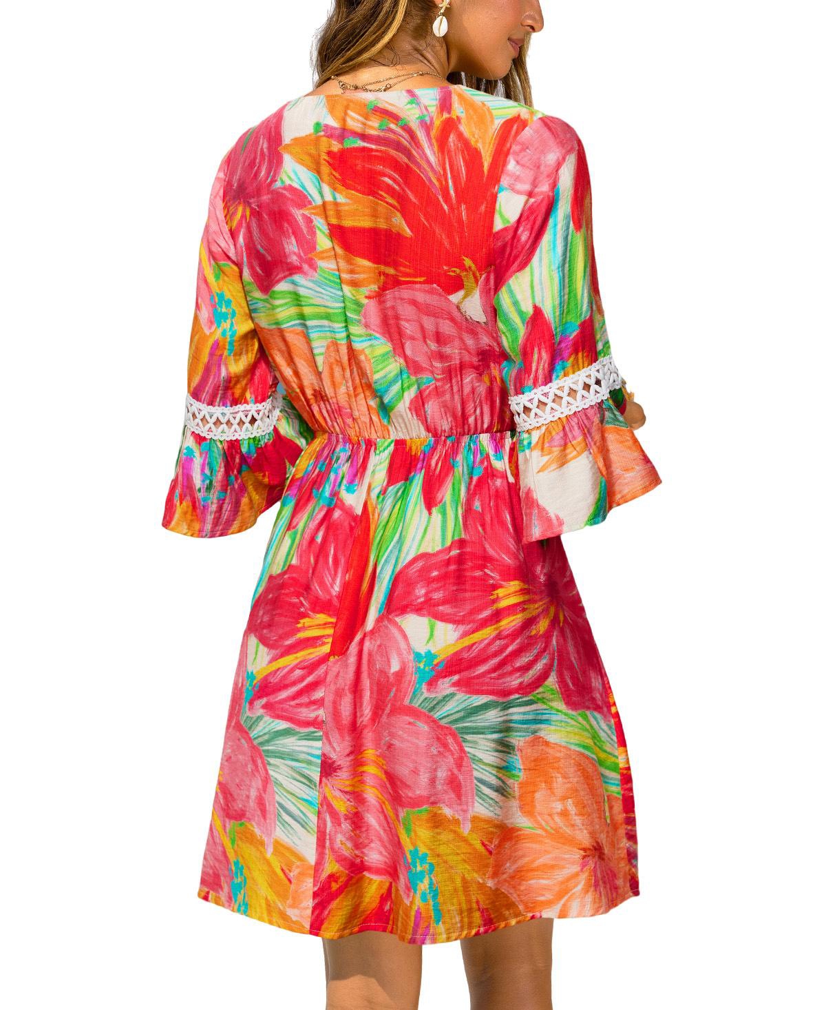 Cupshe Women's Zen Vacay Floral Mini Beach Dress