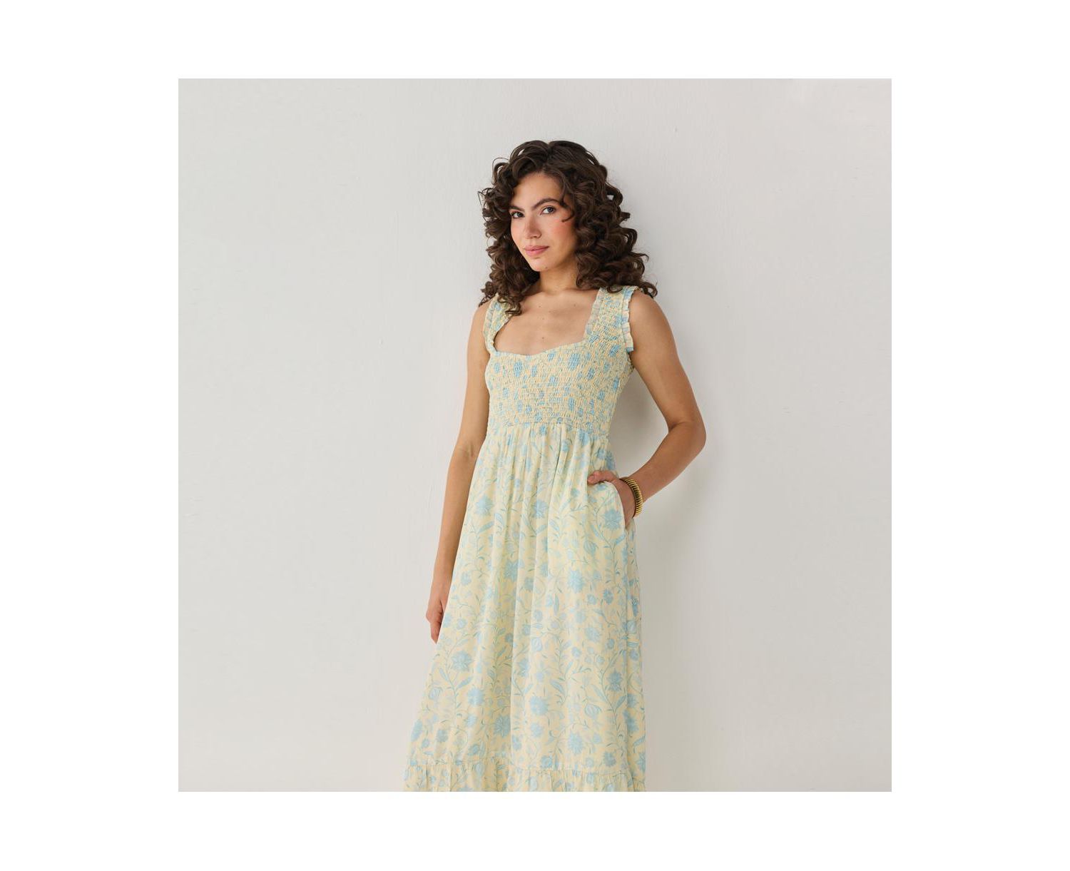 Women's Smocked Maxi Dress
