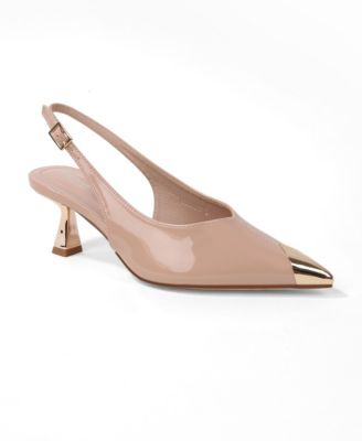 Women's Patent  Heels and Toe Cap Slingback Pumps