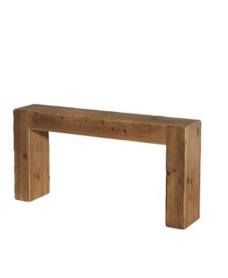 Modern Wood Console Table 63 Inch for Entryway and Sofa Back