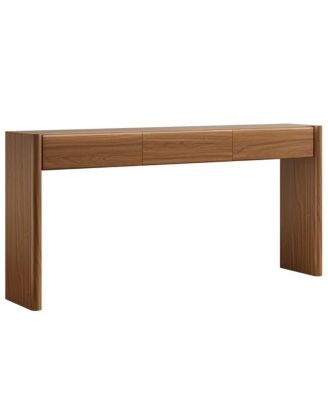 Entryway Console Table with 3 Drawers, Wooden Sofa Table