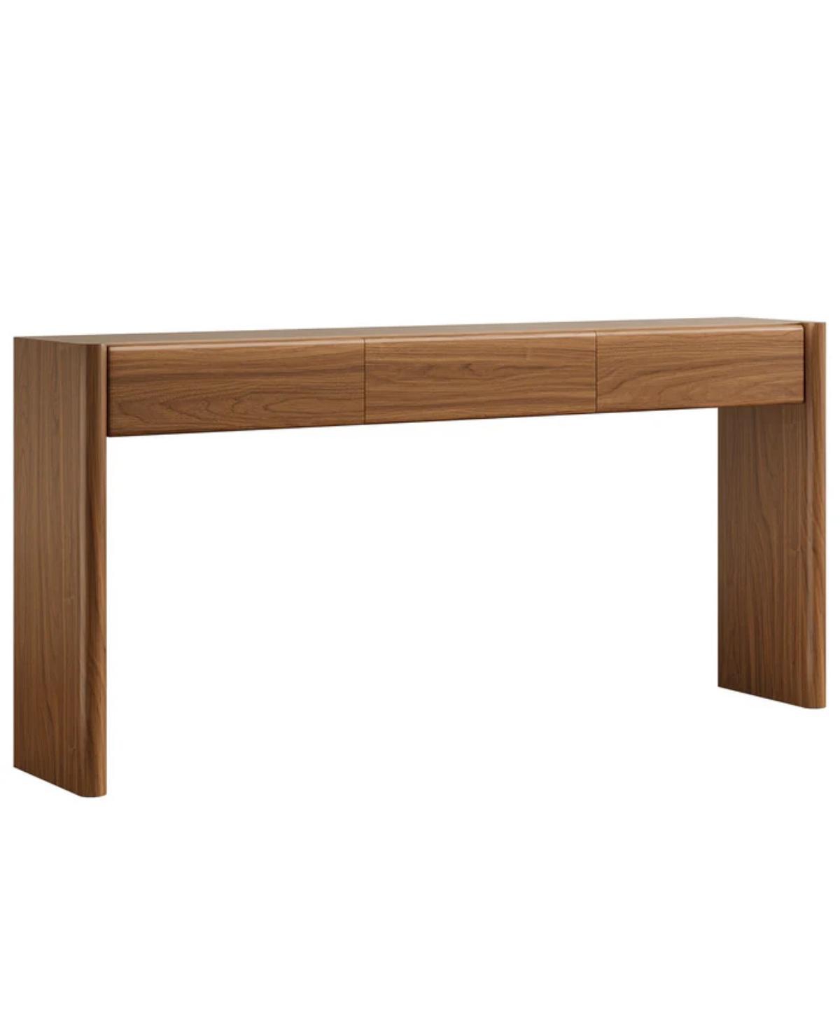 Slickblue Entryway Console Table with 3 Drawers, Wooden Sofa Table