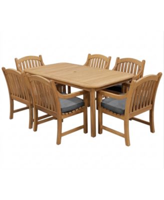 Bristol 7-Piece Rectangular Outdoor Dining Set (Dining Table and 6 Dining Chairs)