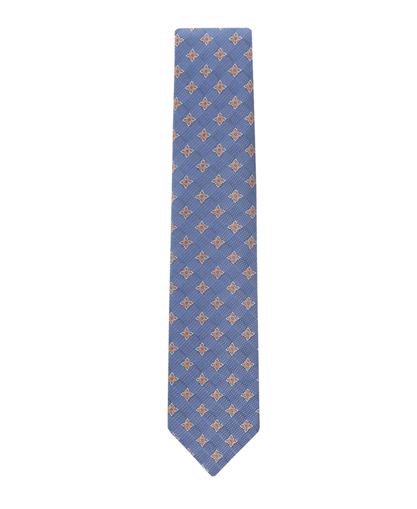 Мужской галстук Tommy Hilfiger Berkshire Medallion Tie, цвет: Тёмно-синий / Оранжевый — фото 5