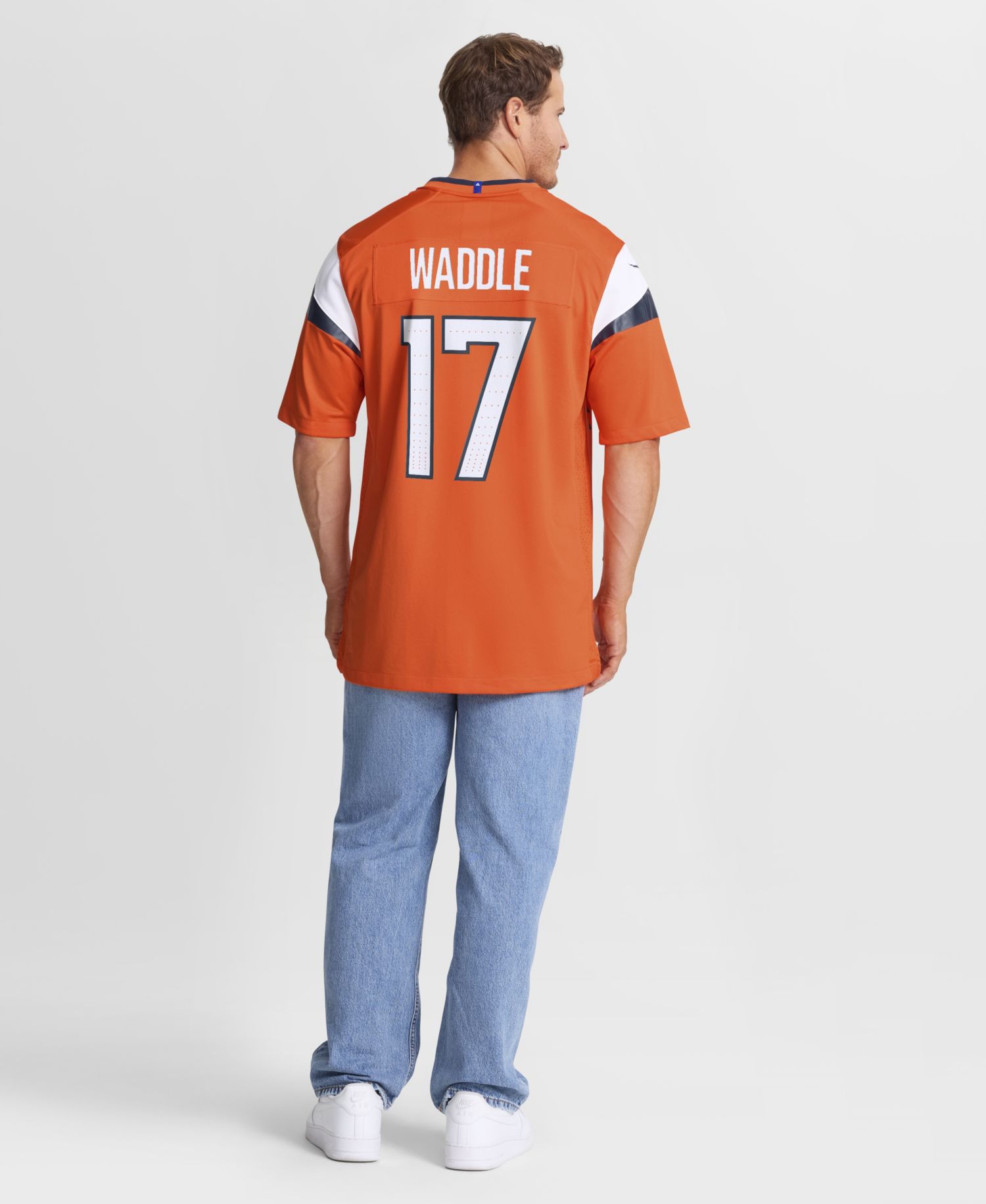 Men's Jaylen Waddle Orange Denver Broncos Game Jersey