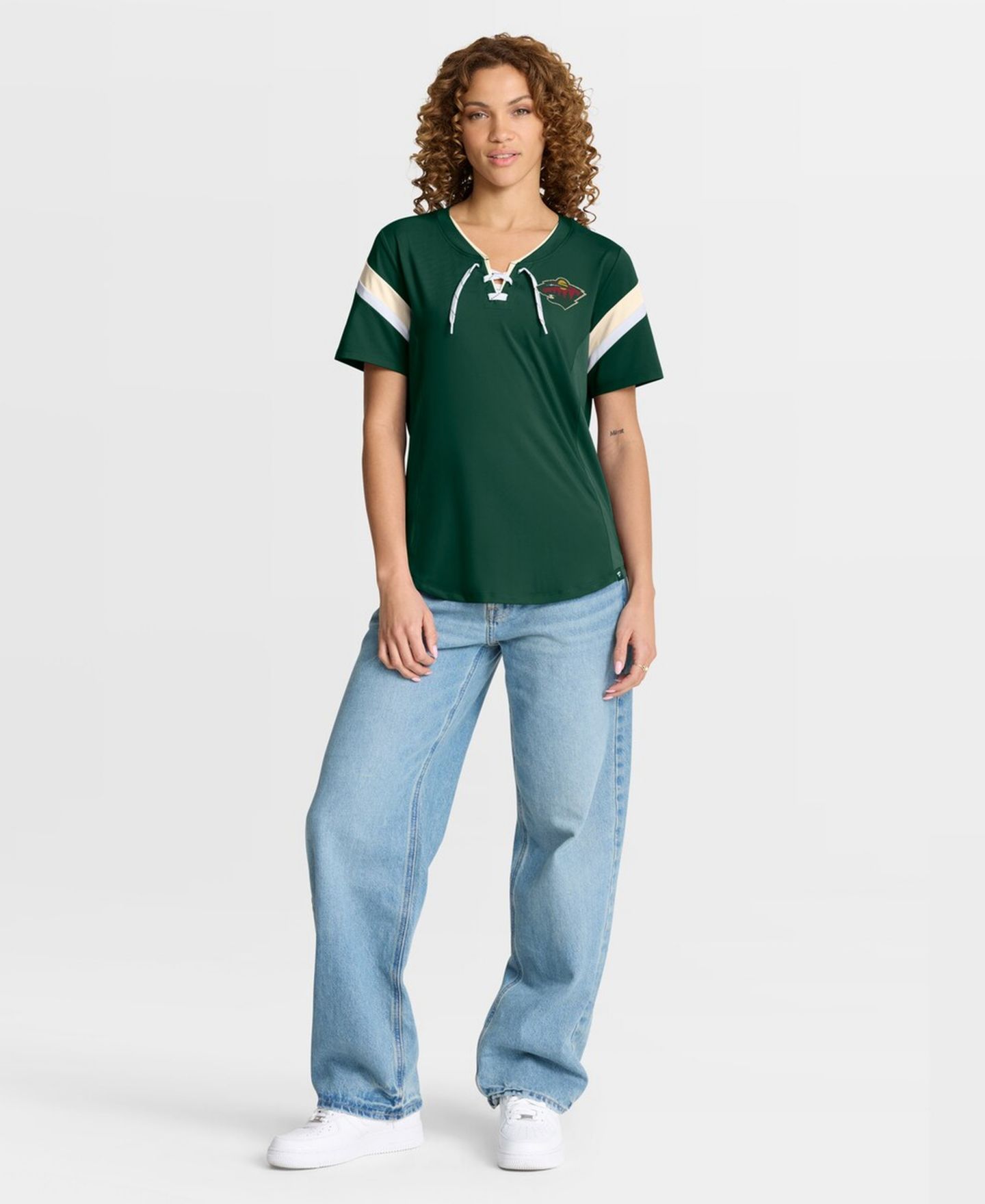 Женская футболка Fanatics Green Minnesota Wild Offside Athena — фото 4