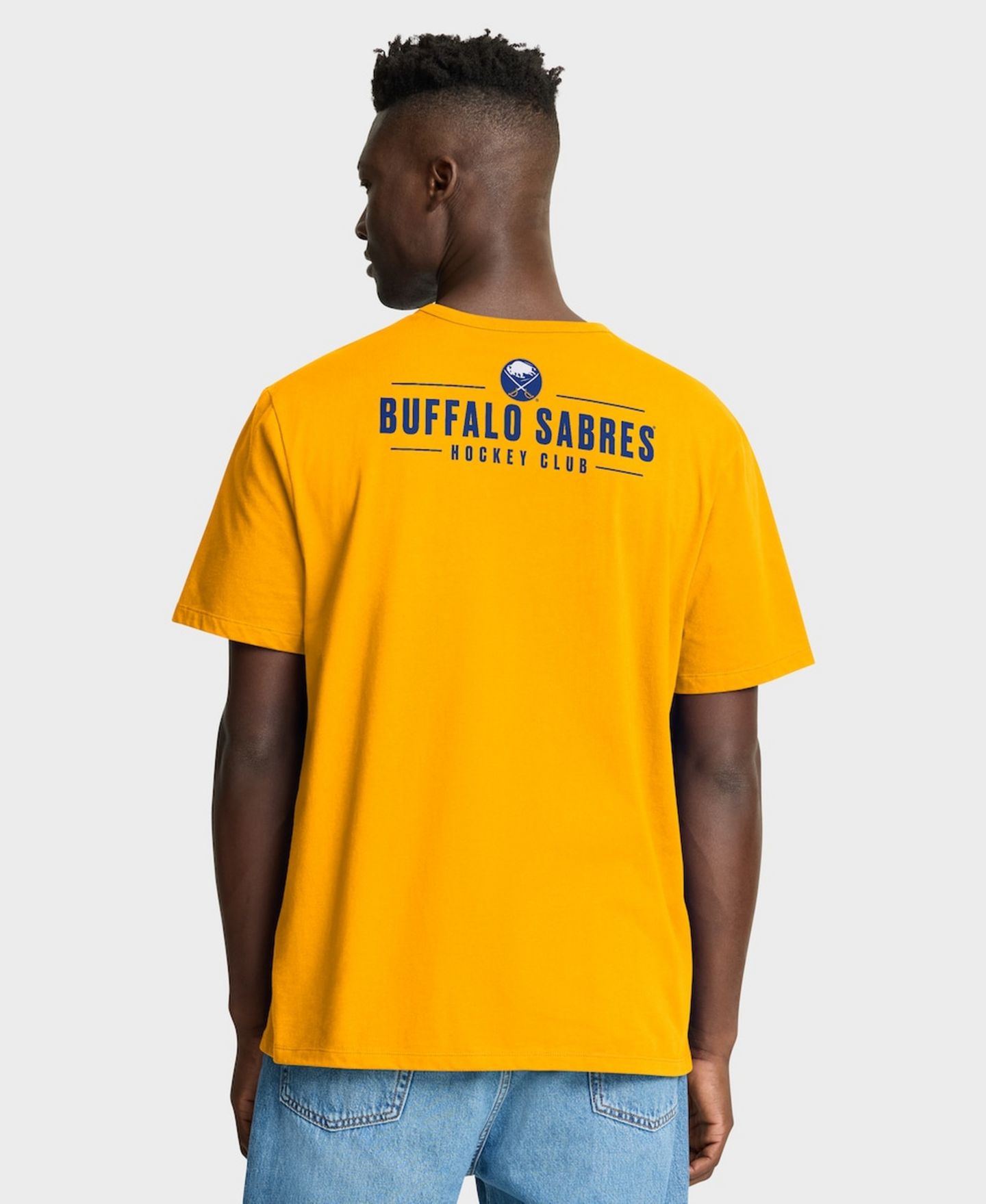 Мужская футболка Fanatics Gold Buffalo Sabres Crash The Net Legacy — фото 5