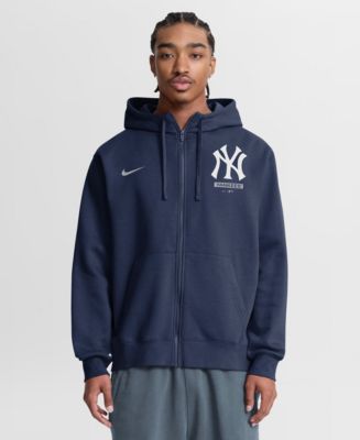 Nike Men's Navy New York Yankees Primetime Lockup Full-Zip Hoodie