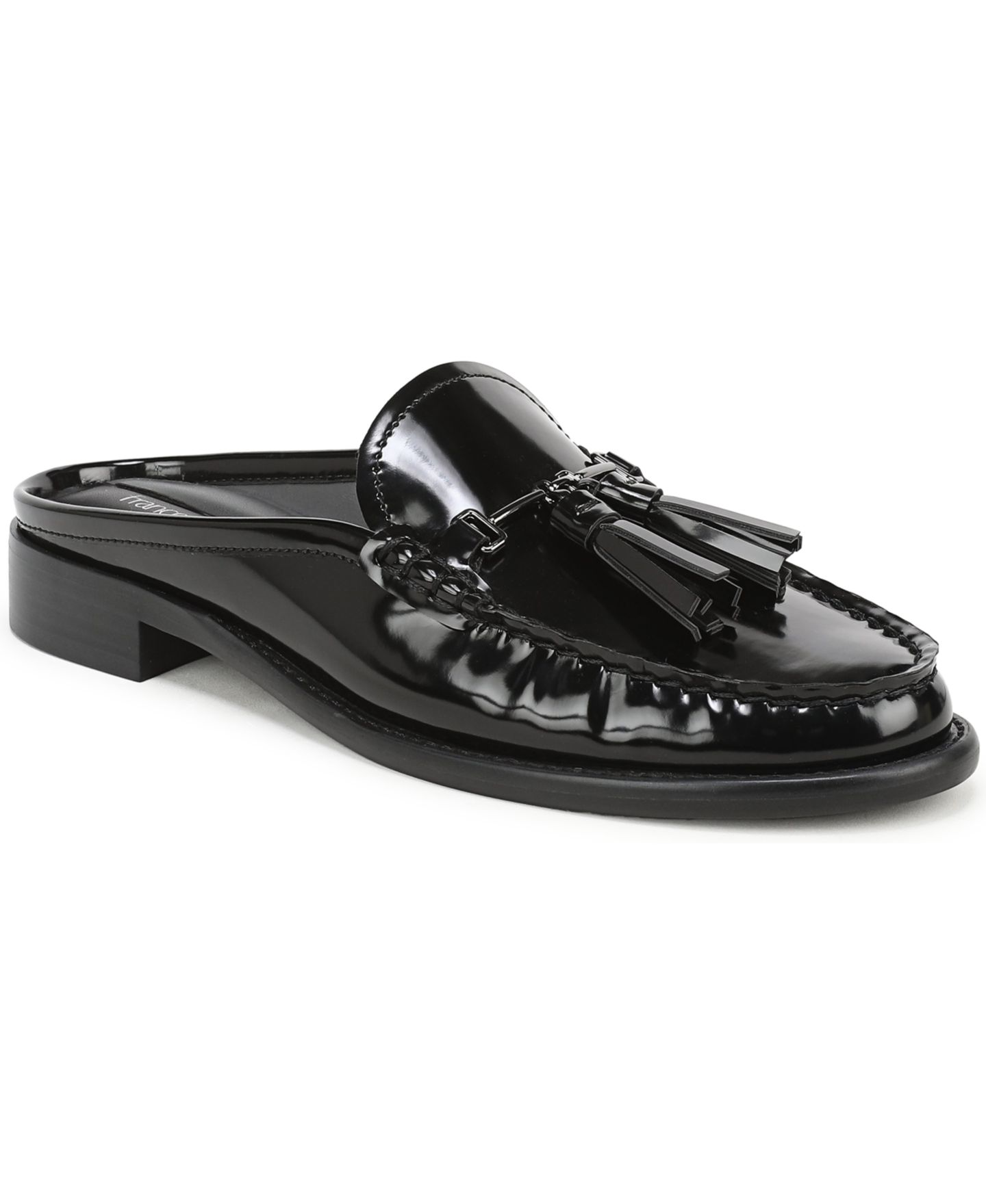 Женские сабо Franco Sarto Callen Almond Toe Mules, цвет: Чёрный искусственная лаковая кожа — фото 1