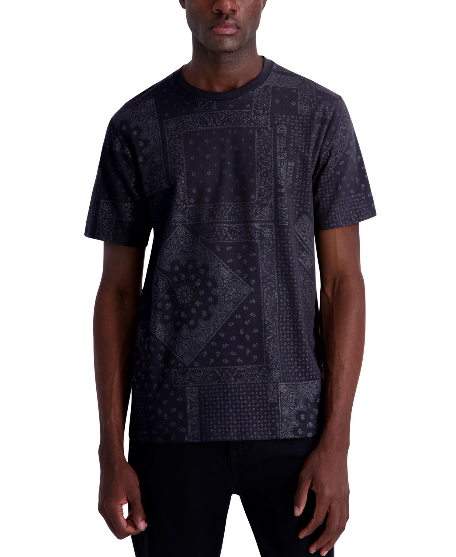 Men's Short-Sleeve Bandana Print T-Shirt