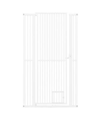 67.5 in Extra Tall Pet Gate Heavy-Duty Metal Cat Gate with Wide Opening