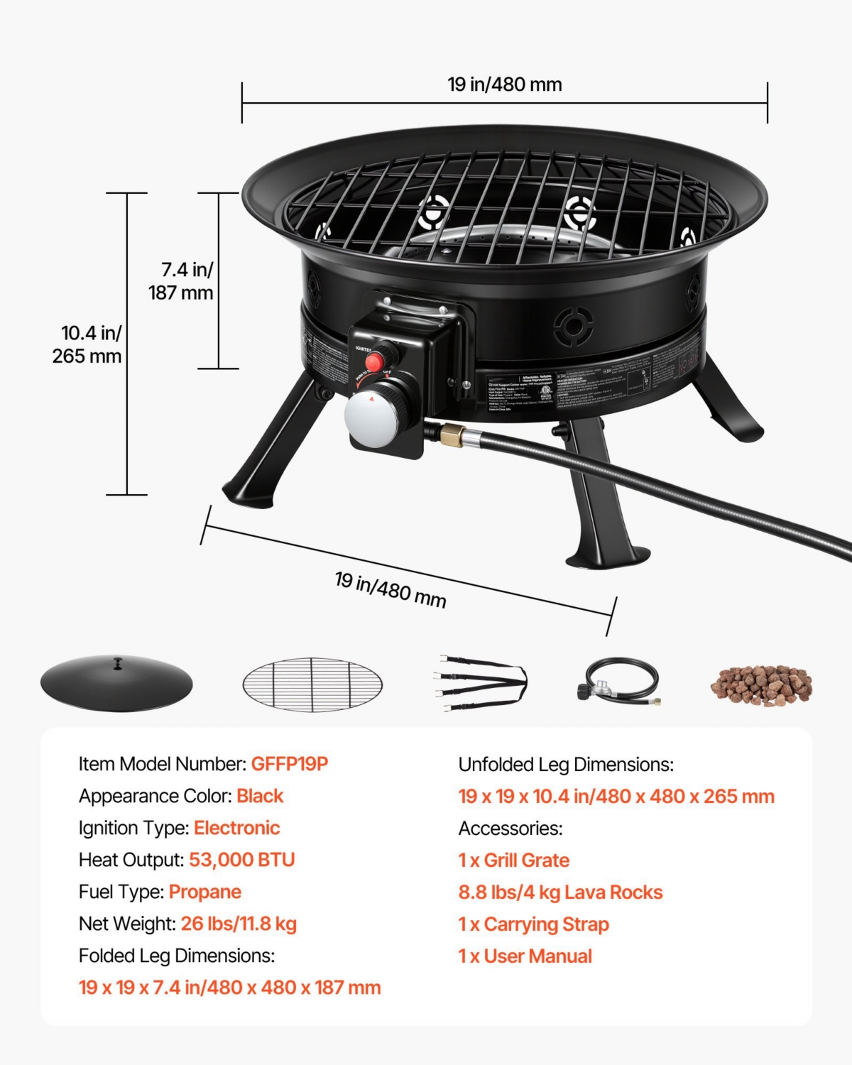 Cozito Propane Fire Pit