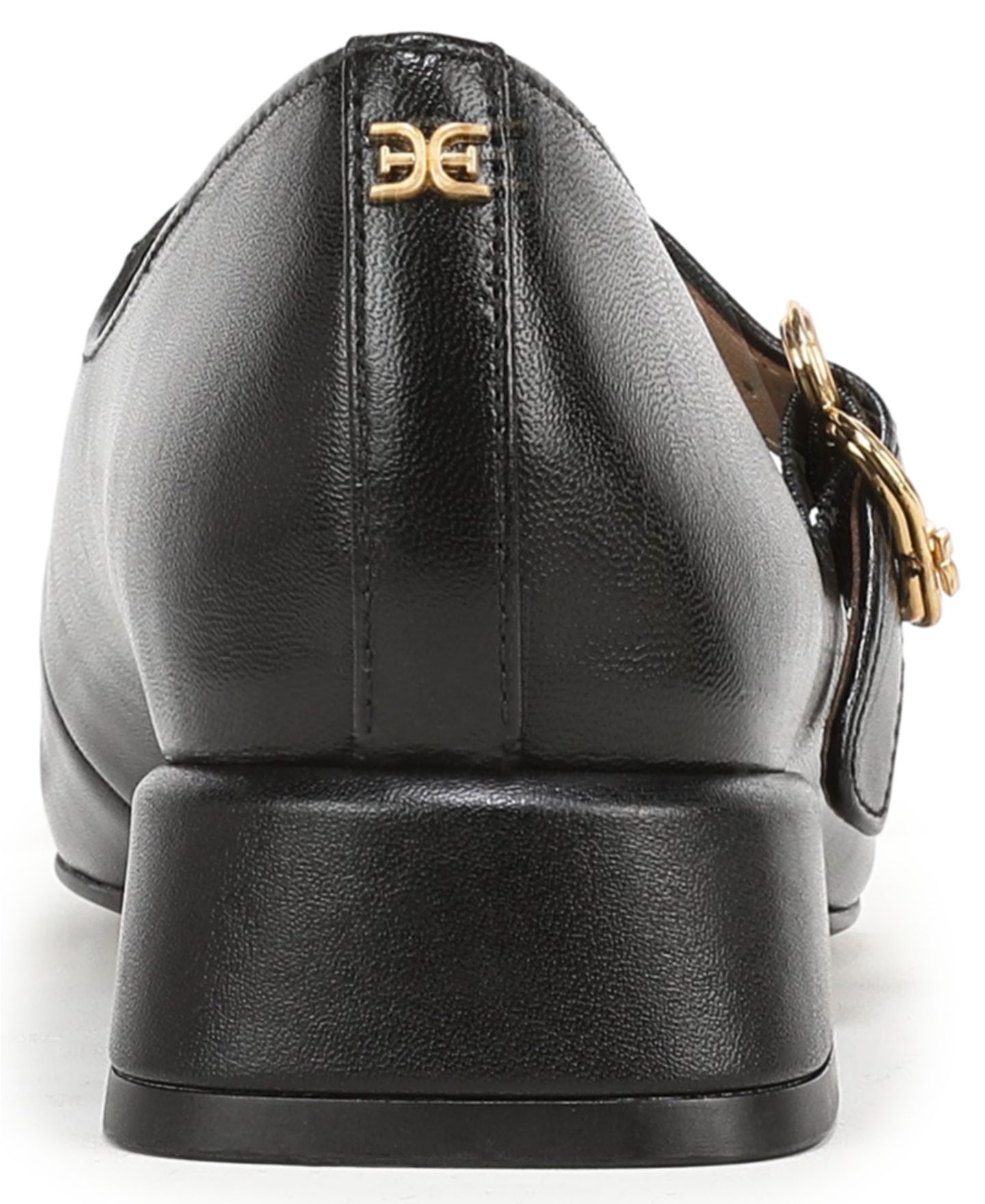 Женские балетки Sam Edelman Betsey Mary Jane Flats, цвет: Чёрный кожаный — фото 3