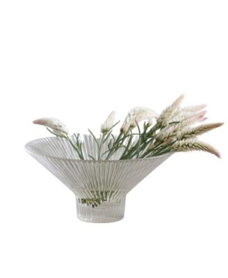 Pressed Glass Low Bowl