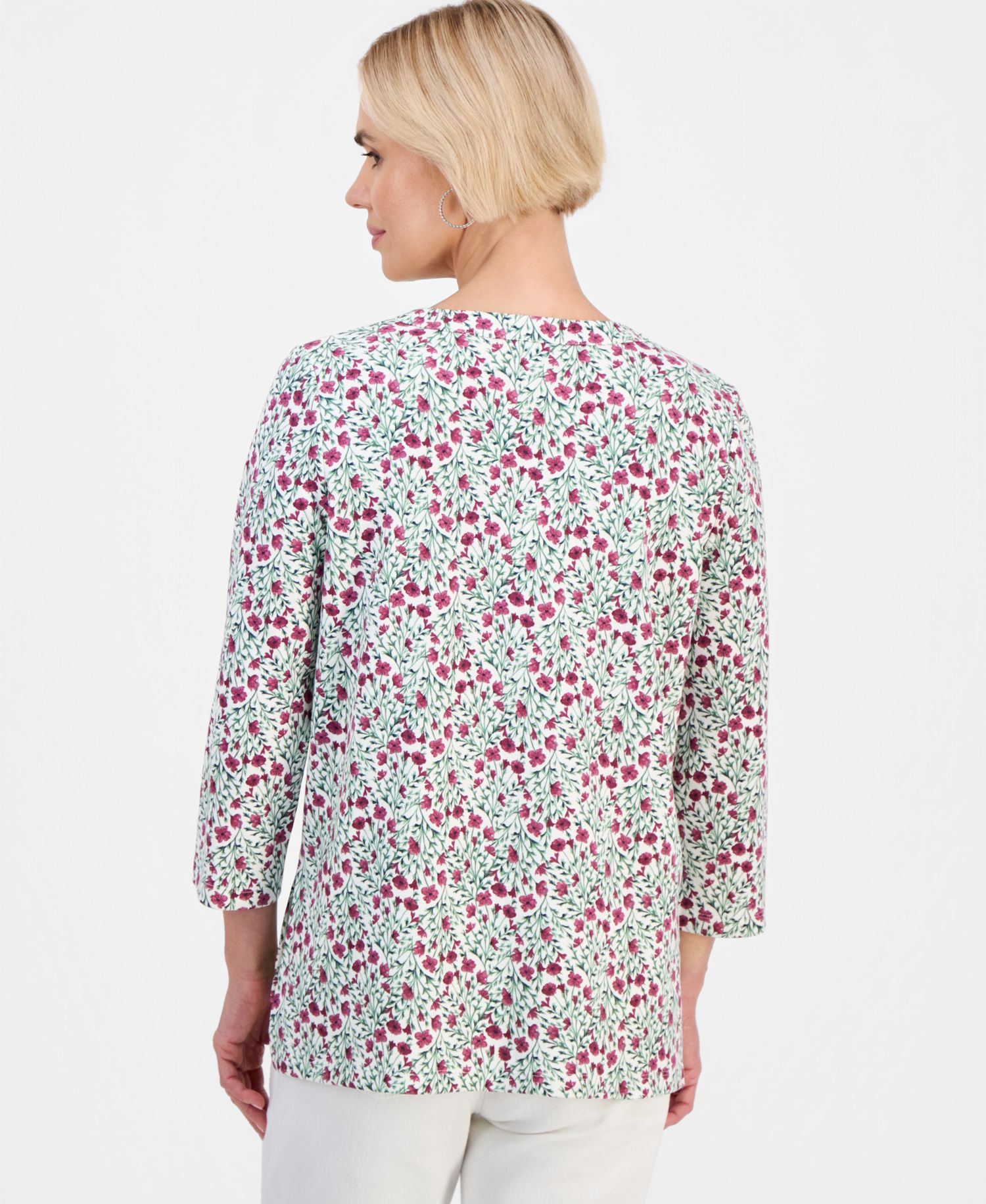 Petite Split-Neck Tunic, Macy's Exclusive