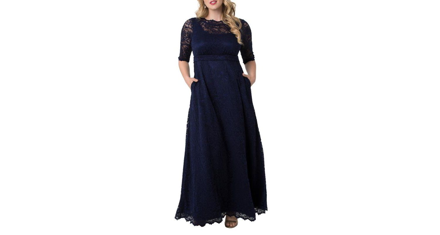 Plus Size Women'sPlus Leona Lace Long Formal Gown