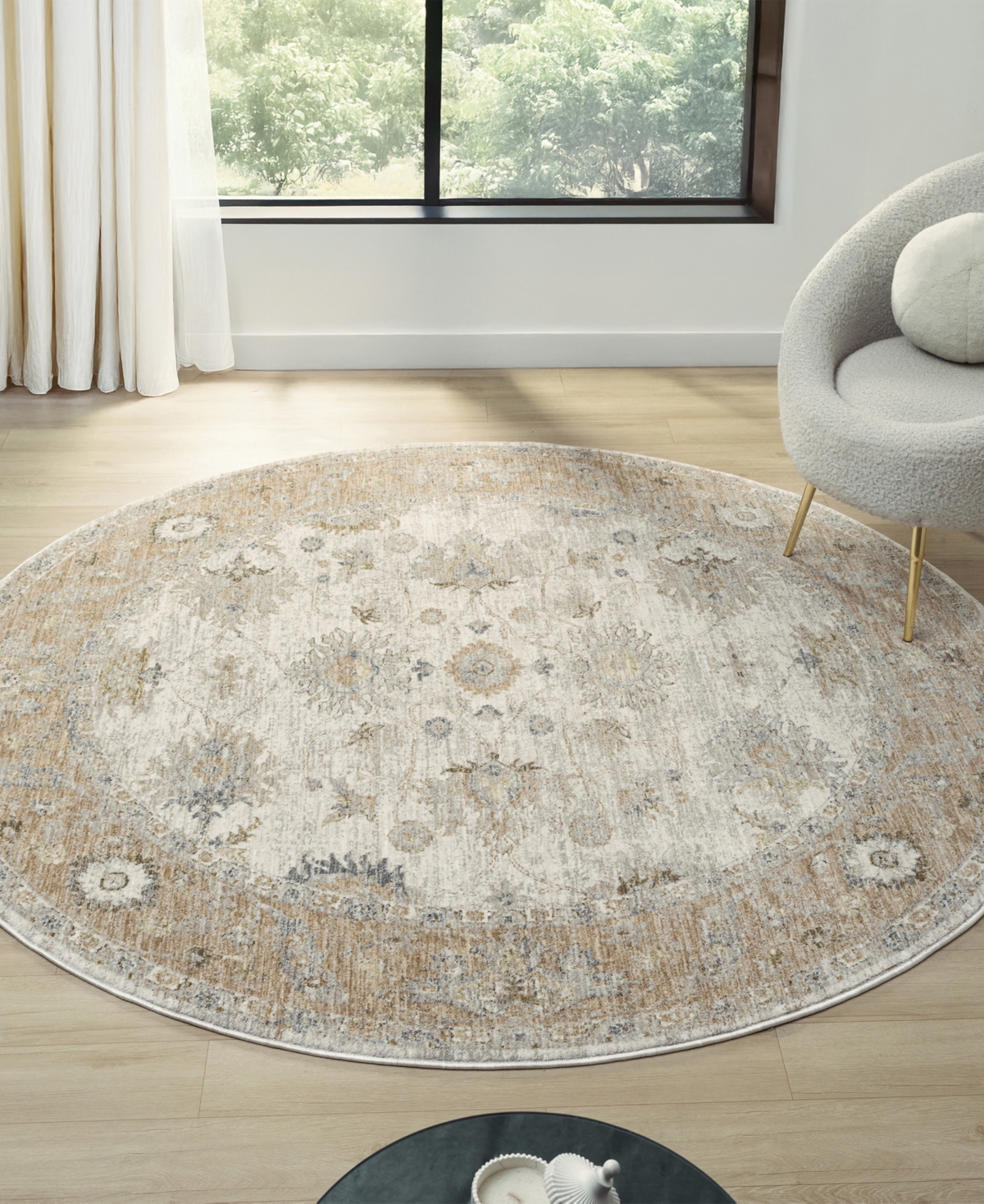 Lr Home Maria Mir-914 6'6"x6'6" Area Rug