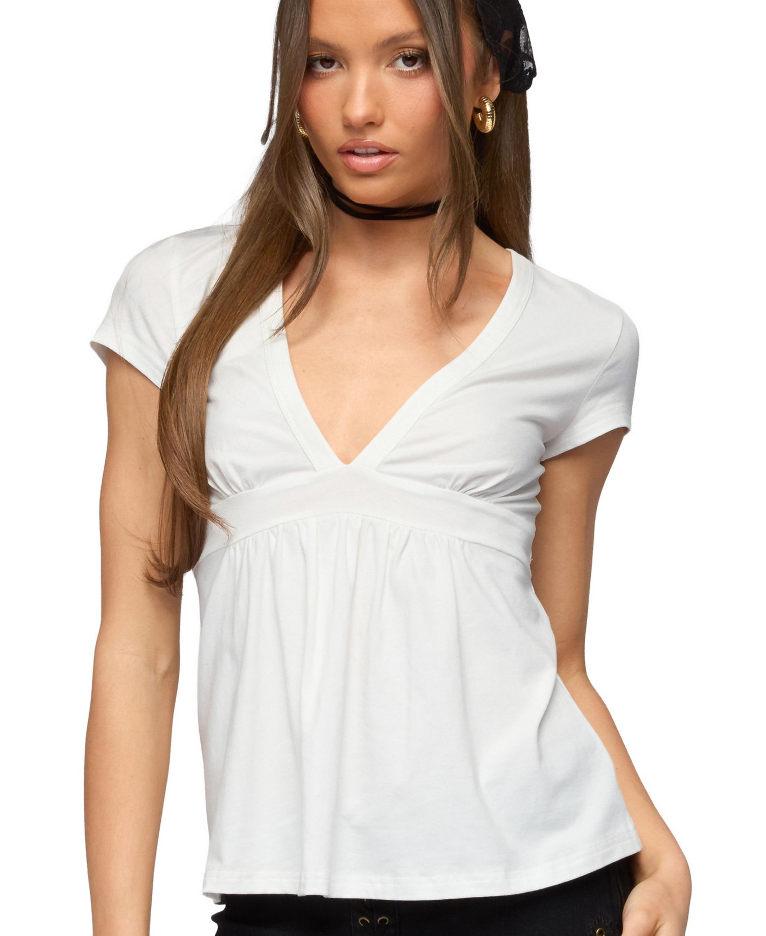 Women's Ilana V Neck Babydoll Top