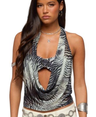 Women's Issey Layered Bandeau Cowl Neck Top
