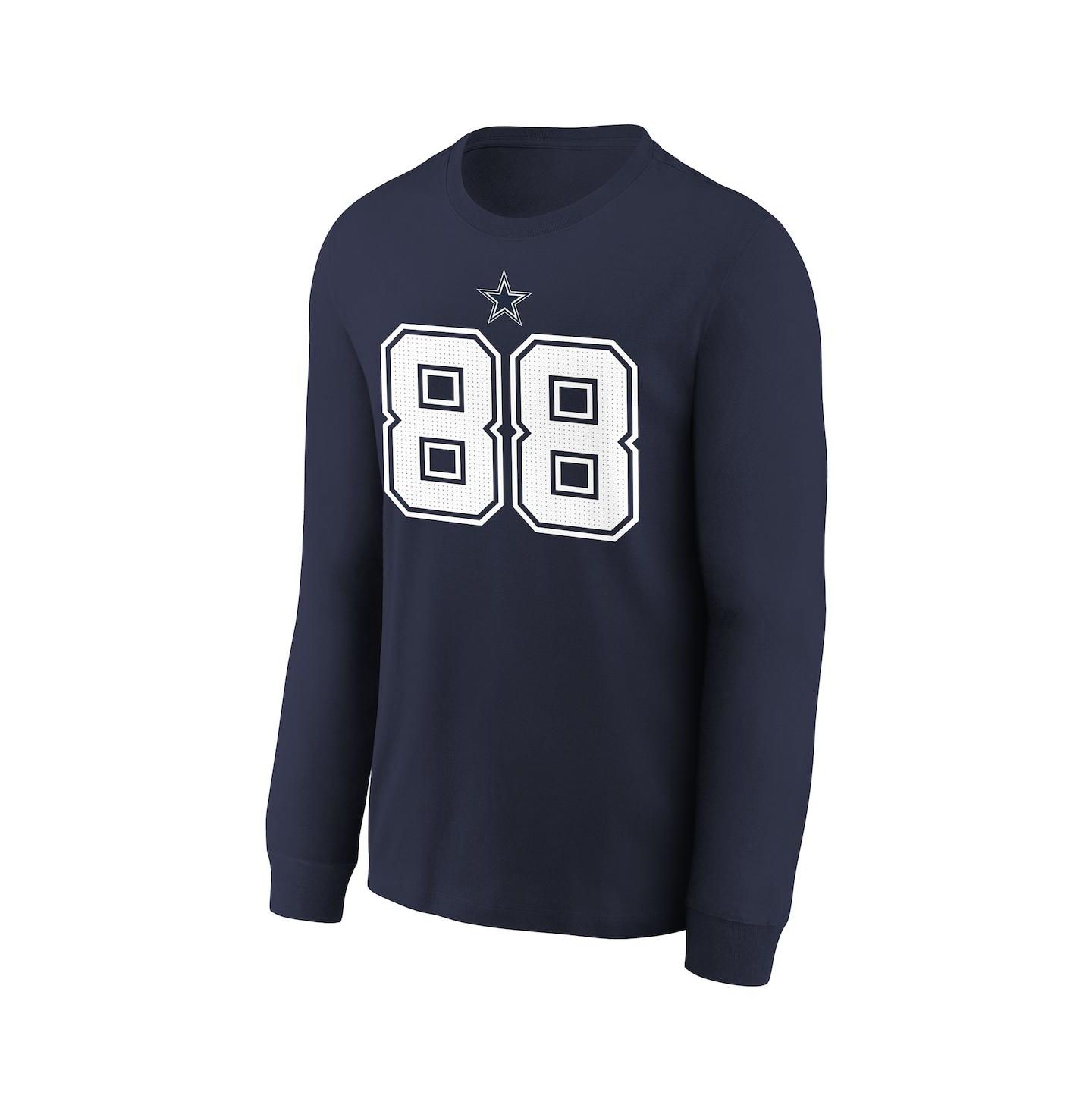 Детская футболка Nike CeeDee Lamb Navy Dallas Cowboys Player Name & Number Long Sleeve — фото 2