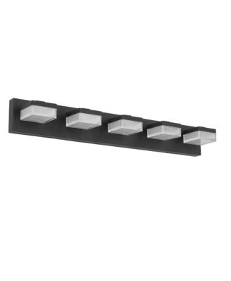 Modern 5 Light LED Bathroom Vanity Lights Over Mirror Wall Fixture