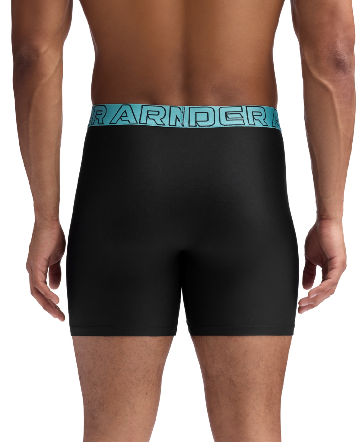 Under Armour Men's Performance Tech Solid 6" Boxer Briefs, 3-pack In Black