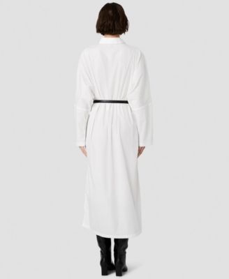 macy's winter white dresses Women's White Ruffle Winter Dresses
