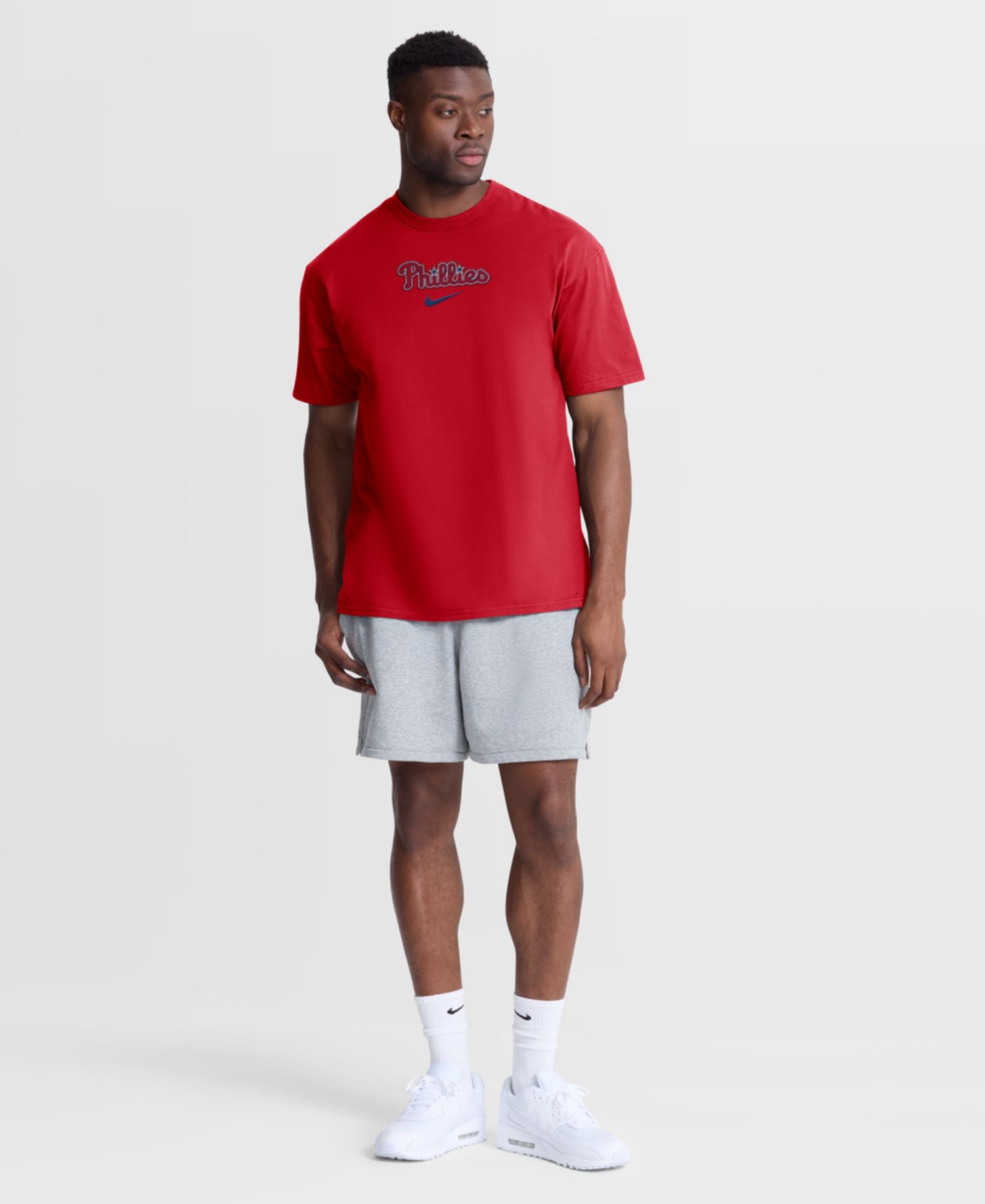 Men's Red Philadelphia Phillies City Name Max90 T-Shirt