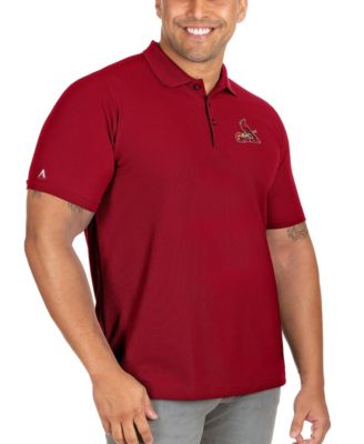 Men's Red St. Louis Cardinals Big & Tall Legacy Pique Polo Shirt