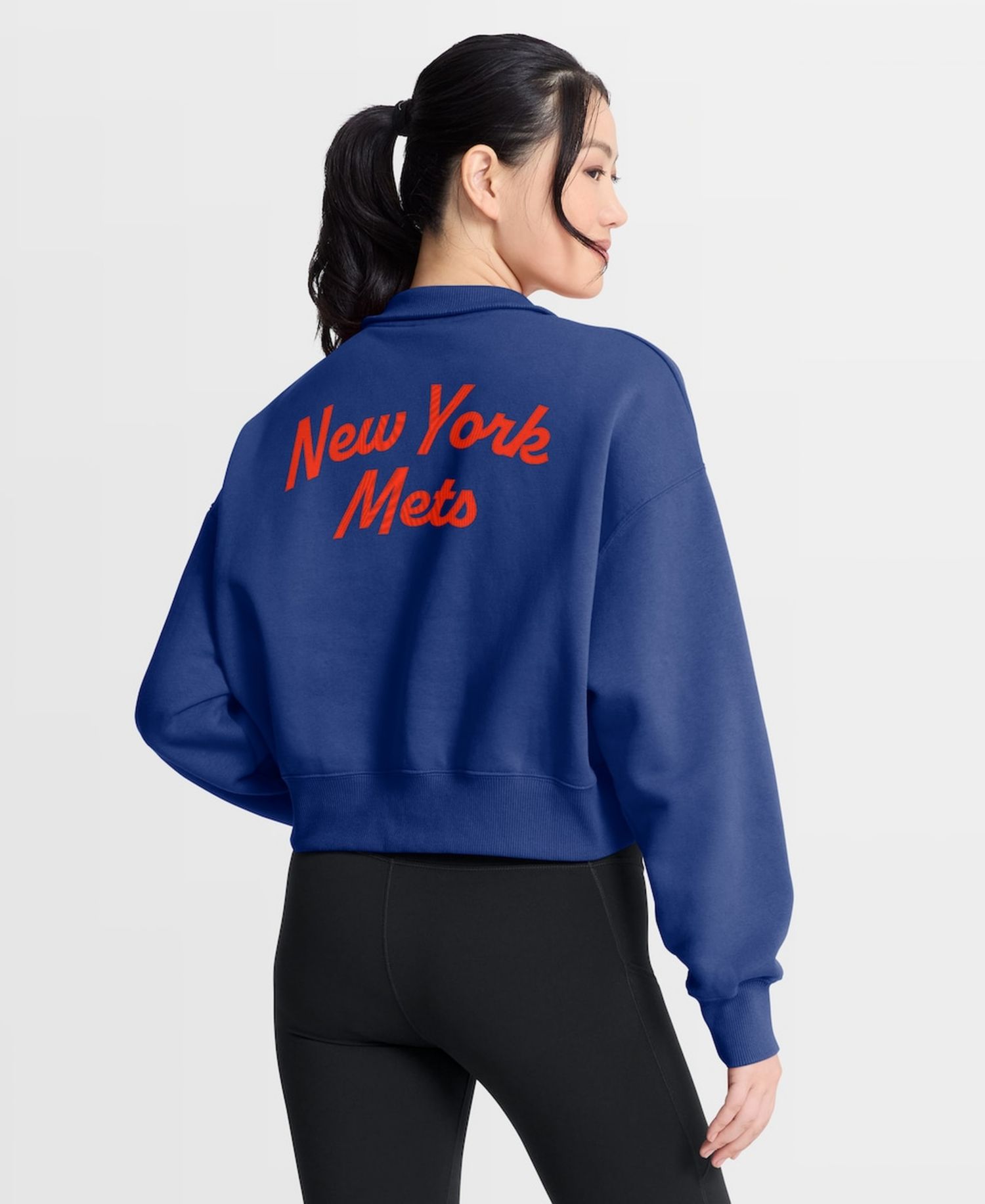 Women's Royal New York Mets Primetime Phoenix Fleece Half-Zip Sweatshirt