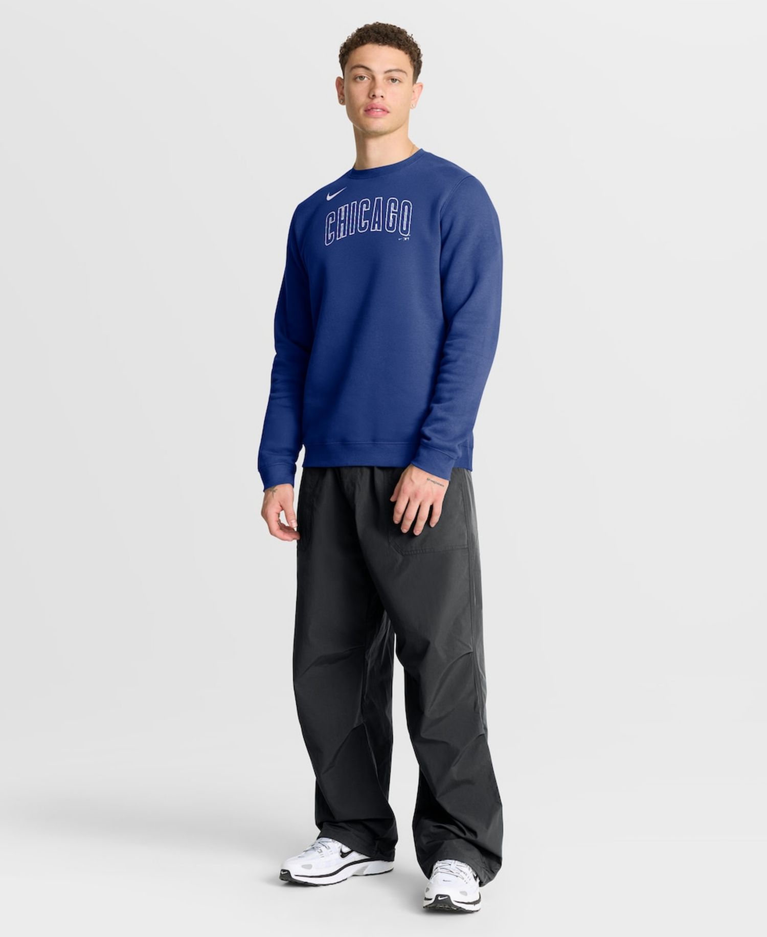 Men's Royal Chicago Cubs Primetime Wordmark Sweatshirt