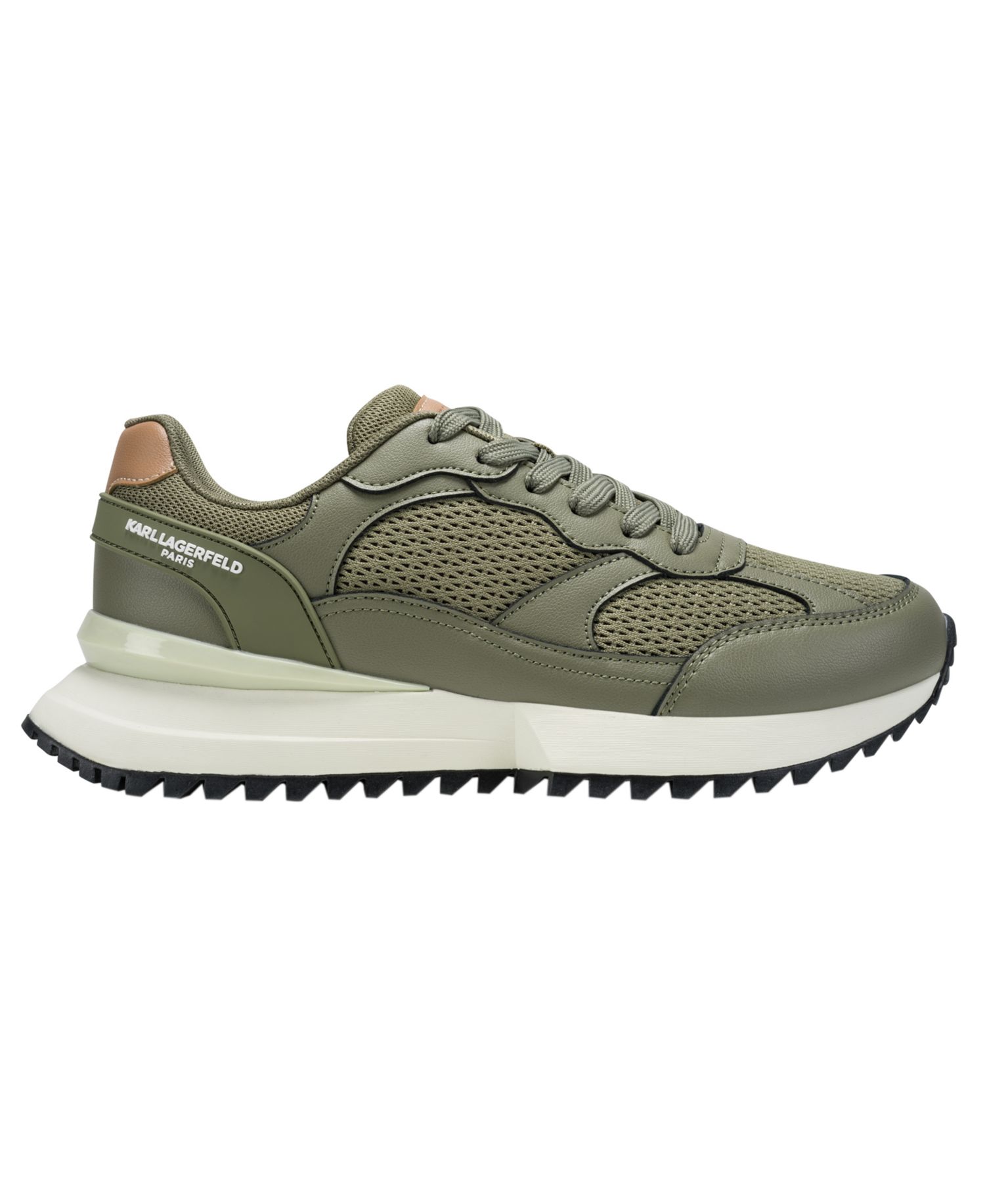 Karl Lagerfeld Men's Clovis Mixed-Media Lace-Up Runner Sneakers