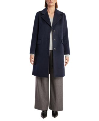 Women's Cashmere Tailored Single-Breasted Coat