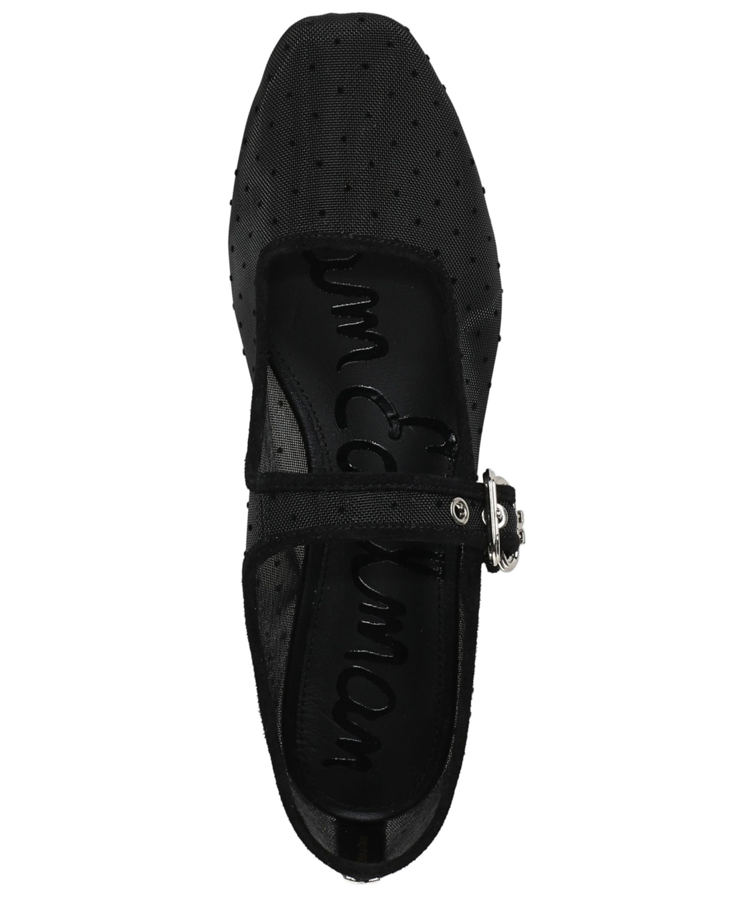 Женские сетчатые балетки Sam Edelman Michaela Mary Jane, цвет: Чёрный сетчатый, вариант 1 — фото 4
