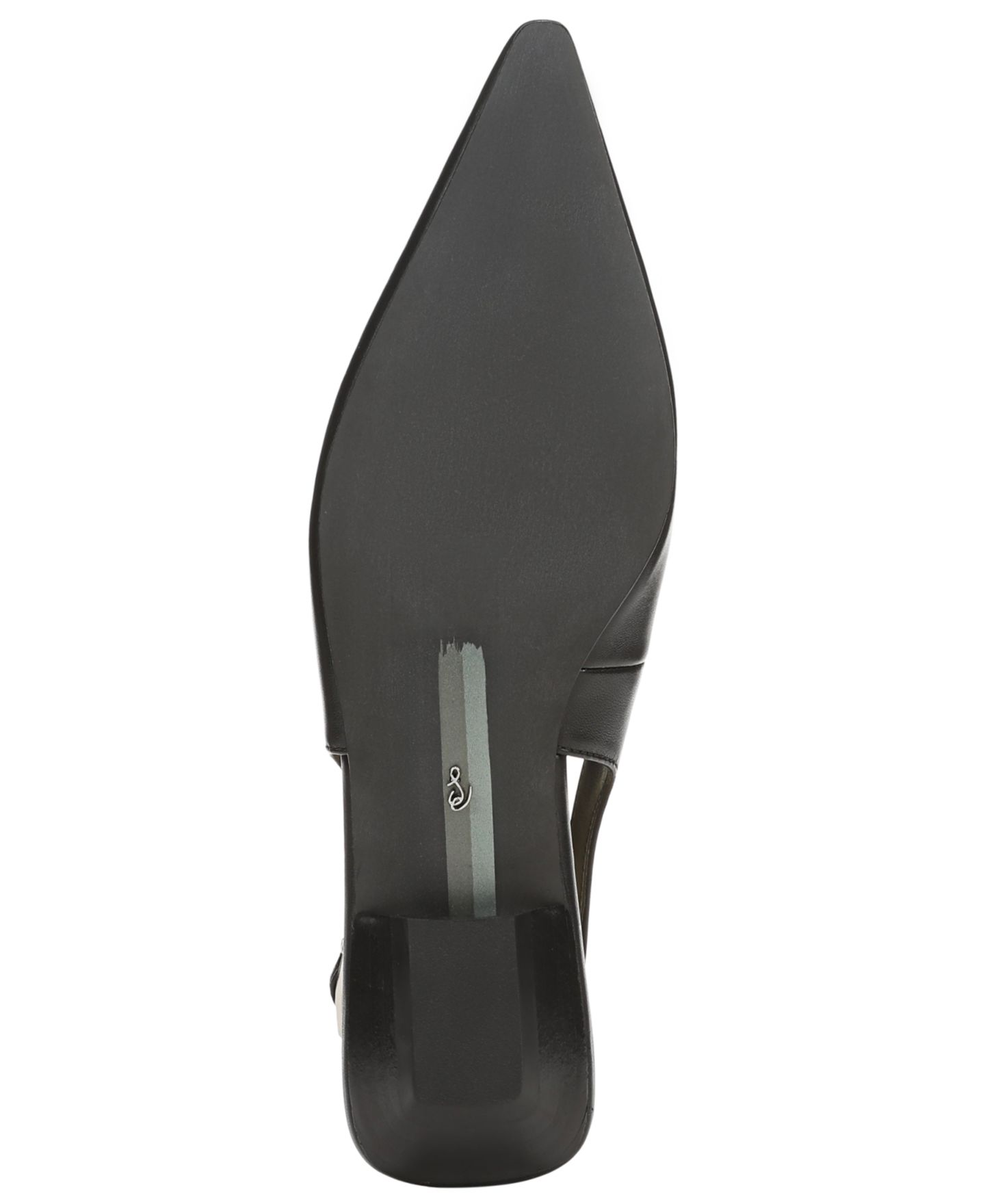 Женские балетки Sam Edelman Netty Slingback Flats, цвет: Чёрный кожаный — фото 5