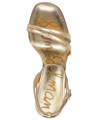 womens gold dress sandals GORGLITTER Women's Lace Up Strappy Open Toe Wrap dressy Summer Flat Sandals Gold 7.5 4.1 heel height Imported LACIKOSZ Gold Sandals Women Strappy
