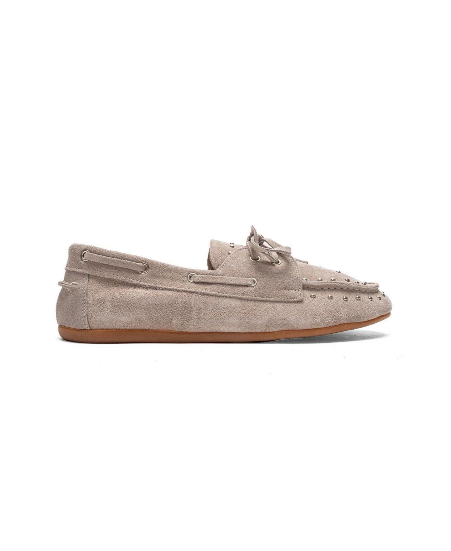 Женские туфли Forever & Always Shoes Cuesta Leather Lace Up Loafer, цвет: Бежевый замшевый — фото 2