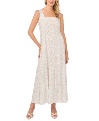 Women's Thick Strap Square Neck Maxi Dress