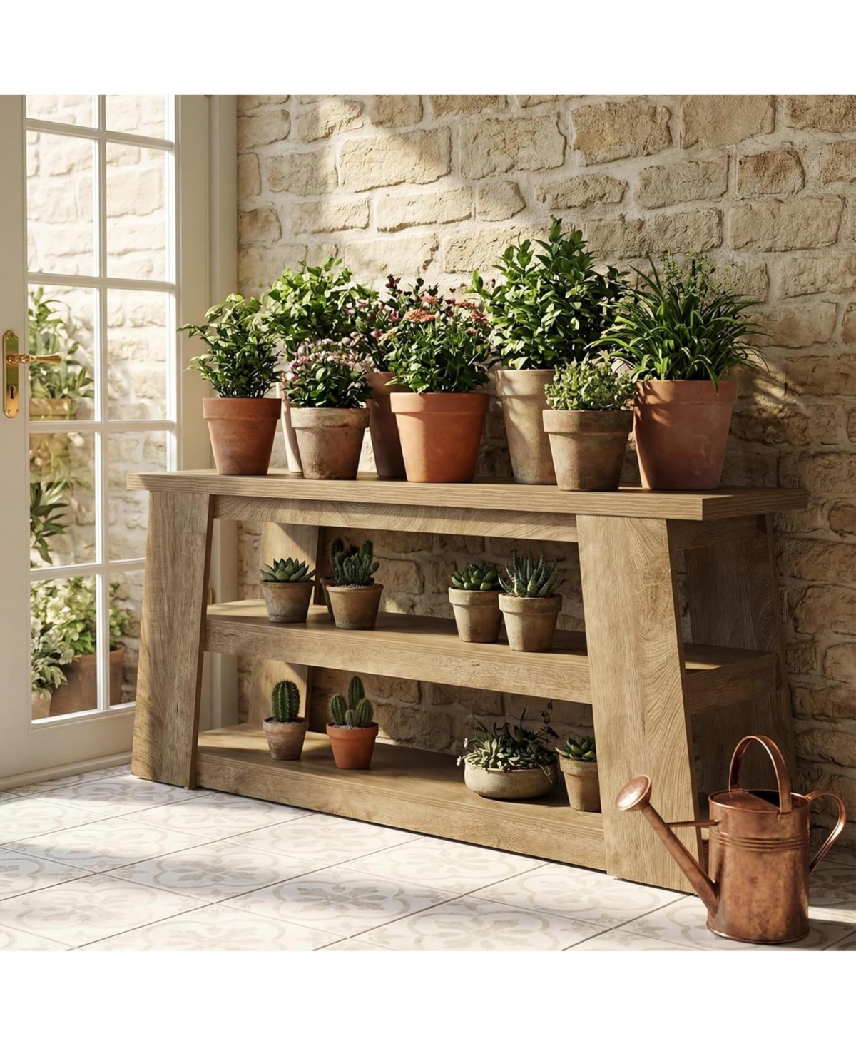 Tribesigns 3-Tier Tv Stand with Storage for 65 Inch Tv, Entertainment Center with Shelves, for Living Room, Apartment