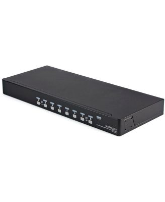 8 Port 1U Rackmount USB KVM Switch with OSD and Cables