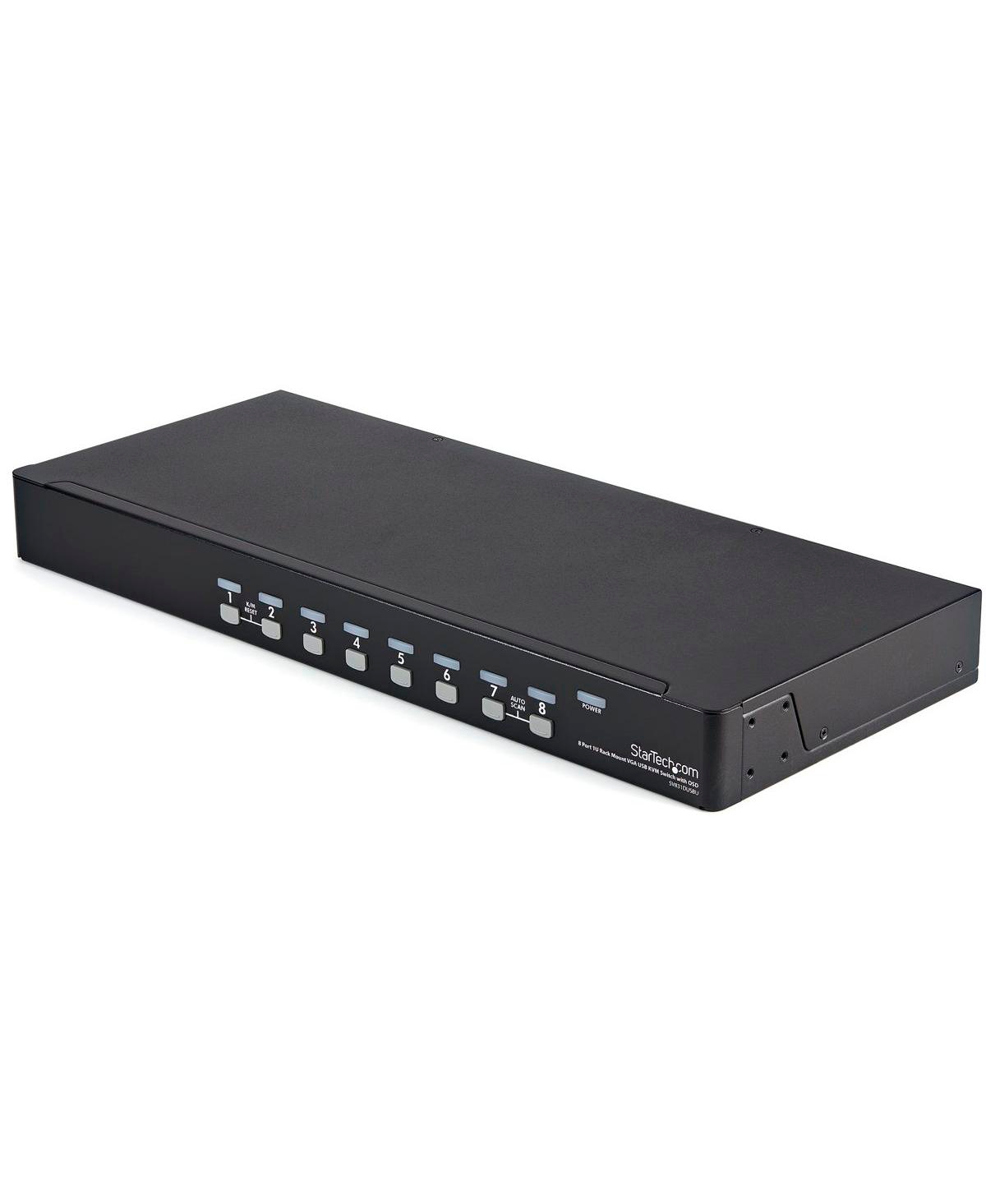 StarTechcom 8 Port 1U Rackmount Usb Kvm Switch with Osd and Cables