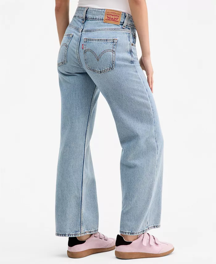 Women's Super-Low Double-Button Relaxed-Fit Denim Jeans - thumbnail 8