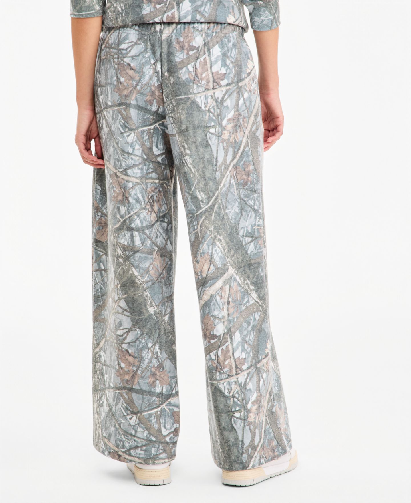 Женские брюки Madden Girl Juniors' Fleece Wide Leg Camo, цвет: Камуфляжный — фото 2