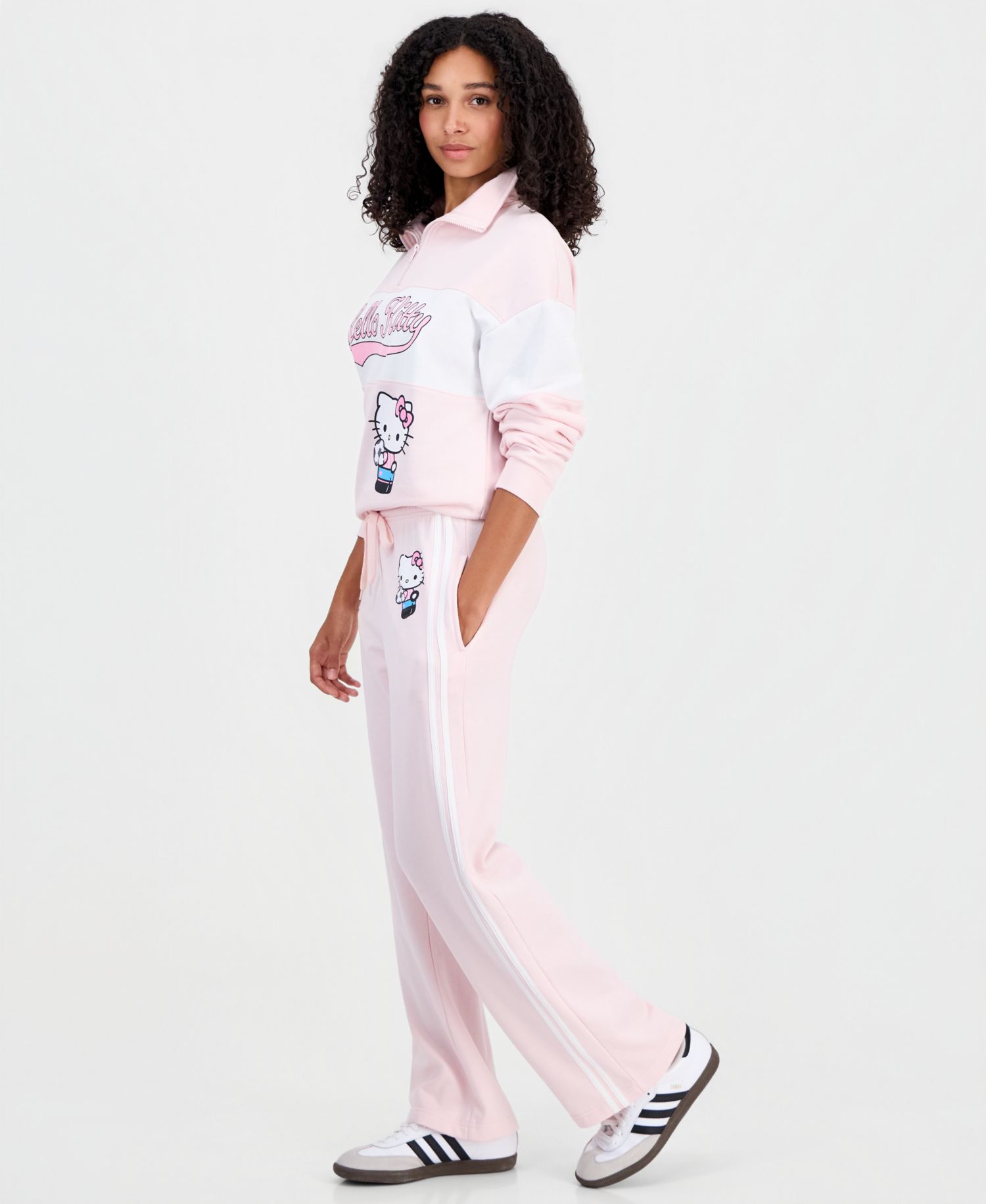 Women's Fleece Track Pant Wide-Leg Drawstring