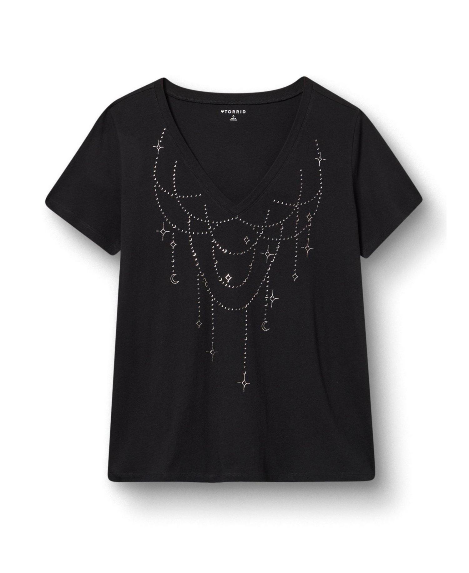 Women's Plus Size Classic Cotton V-Neck Tee