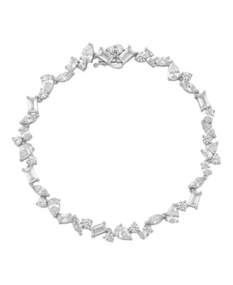 White Cubic Zirconia Bracelet (17 ct. t.w.) in Sterling Silver