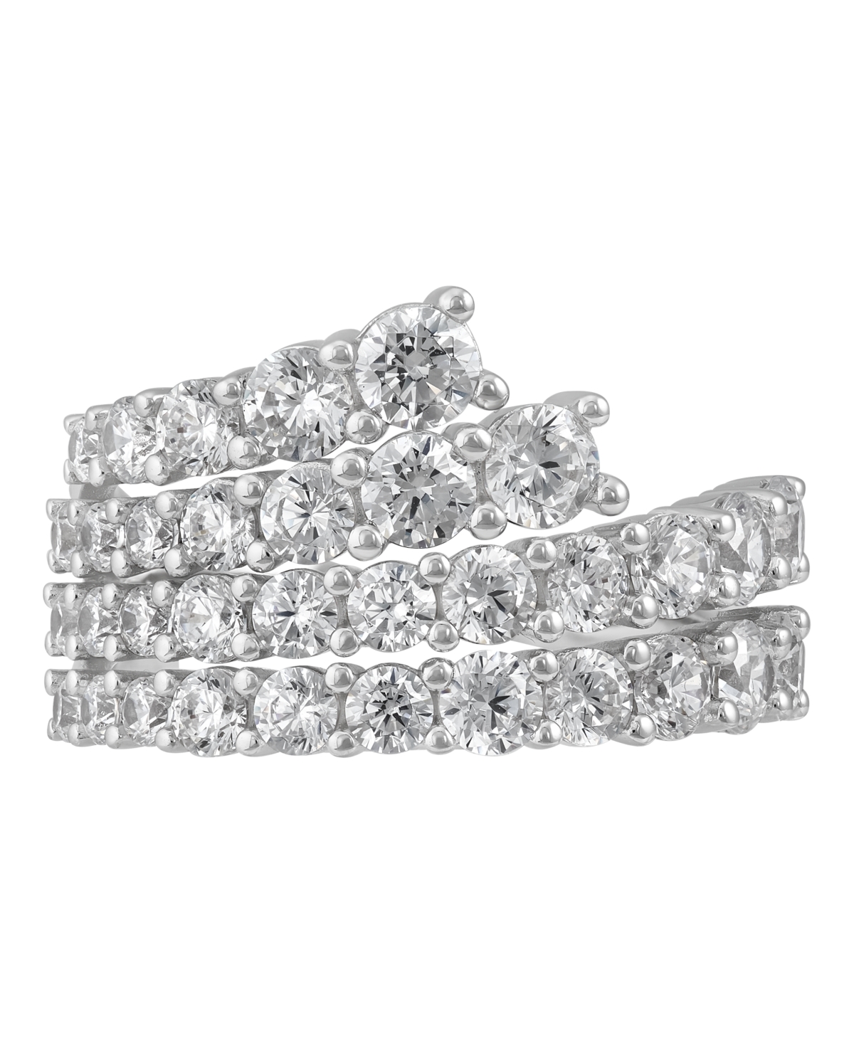 Arabella White Cubic Zirconia Band Ring (5-1/8 ct. t.w.) in Sterling Silver Rhodium