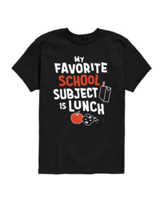 Instant Message Boys' 8-20 My Favorite School Subject Is Lunch Short-Sleeve Graphic T-Shirt
